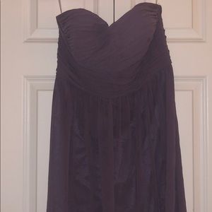 Floor length strapless dress